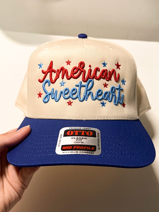 American Sweetheart Trucker Hat | Patriotic Trucker Hat